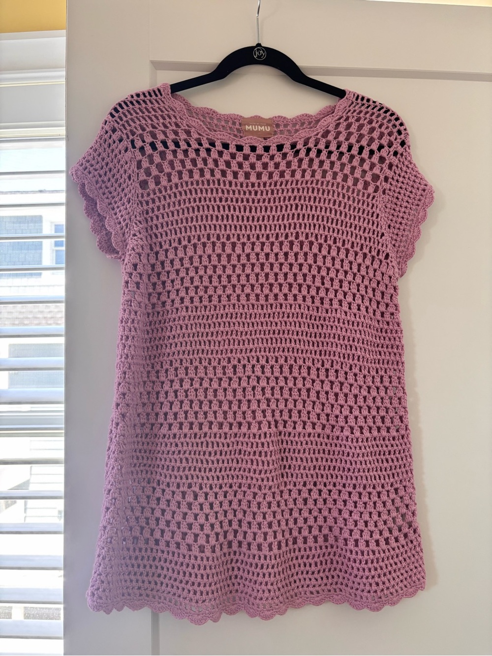 Show Me Your MuMu Lavender Crochet Tunic
